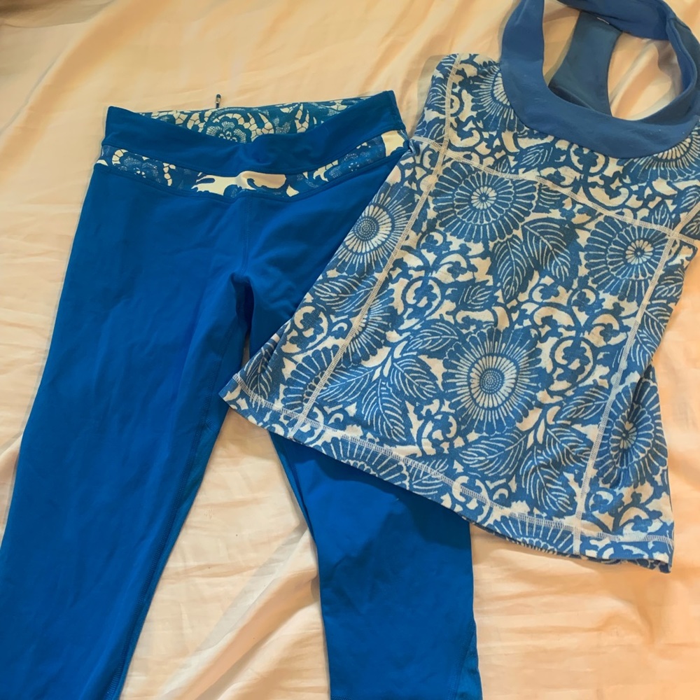 Vintage Lululemon matching workout set